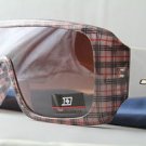 Red Plaid FUNKY ski snowboard STUNNA aviator goggle style sunglasses retro