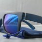 Blue/Blue Funky Matte Flat Top crazy 80s mirrored sunglasses retro style