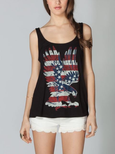 american eagle high neck tank