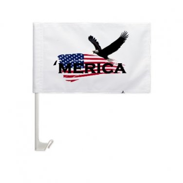 Merican Car Window Flag
