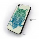 Warrior Owl Animal Art Design iPhone 4 Case , iPhone 4 Hard Cases