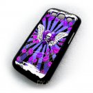 Skull & Roses Purple Design Art Samsung Galaxy S3 i9300 case