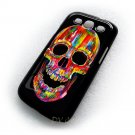 Cromatic Skull Design Art Samsung Galaxy S3 i9300 Cover Hard case