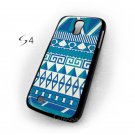 Aztec Blue Pattern Color Samsung Galaxy S4Cover Case