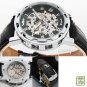 Men's Mechanical Steampunk Watch Black Silver (NMW-153-BS)