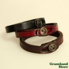Leather Wrap Bracelet (LB-107-FH)