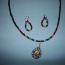 Multi-colored Necklace black