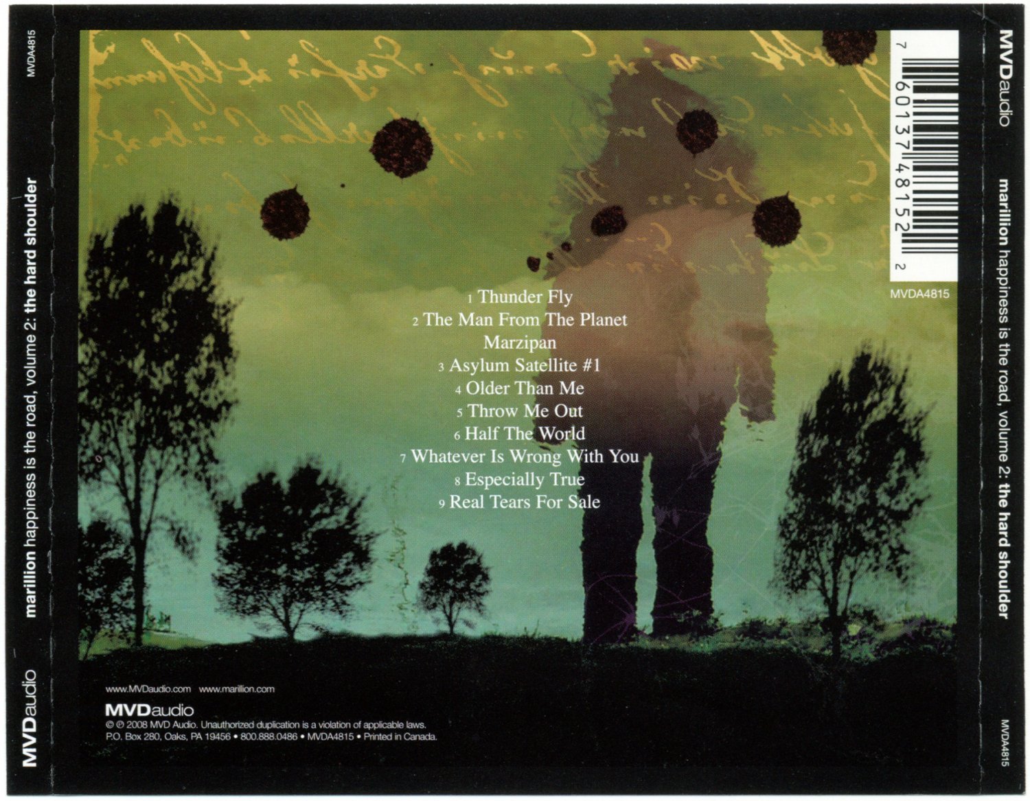 Marillion Happiness is the Road, Volume 2 The Hard Shoulder CD