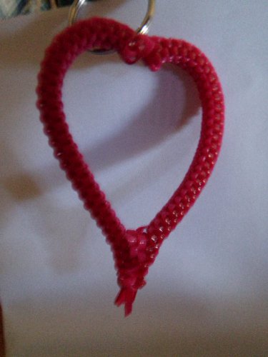 one heart key chain