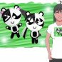 ANIME X1 ORIGINAL KAWAII CHIBI YOKI AND YOKO WHITE T-SHIRT XS-MED