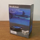 Brookstone Pocket Projector for iPhone 4 Device Projects up to 50" Images *NIB*