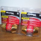 Master Lock 2X 1-3/8" to 1-3/4" Bright Brass Double Cylinder Deadbolt (DSO0703) *NEW*
