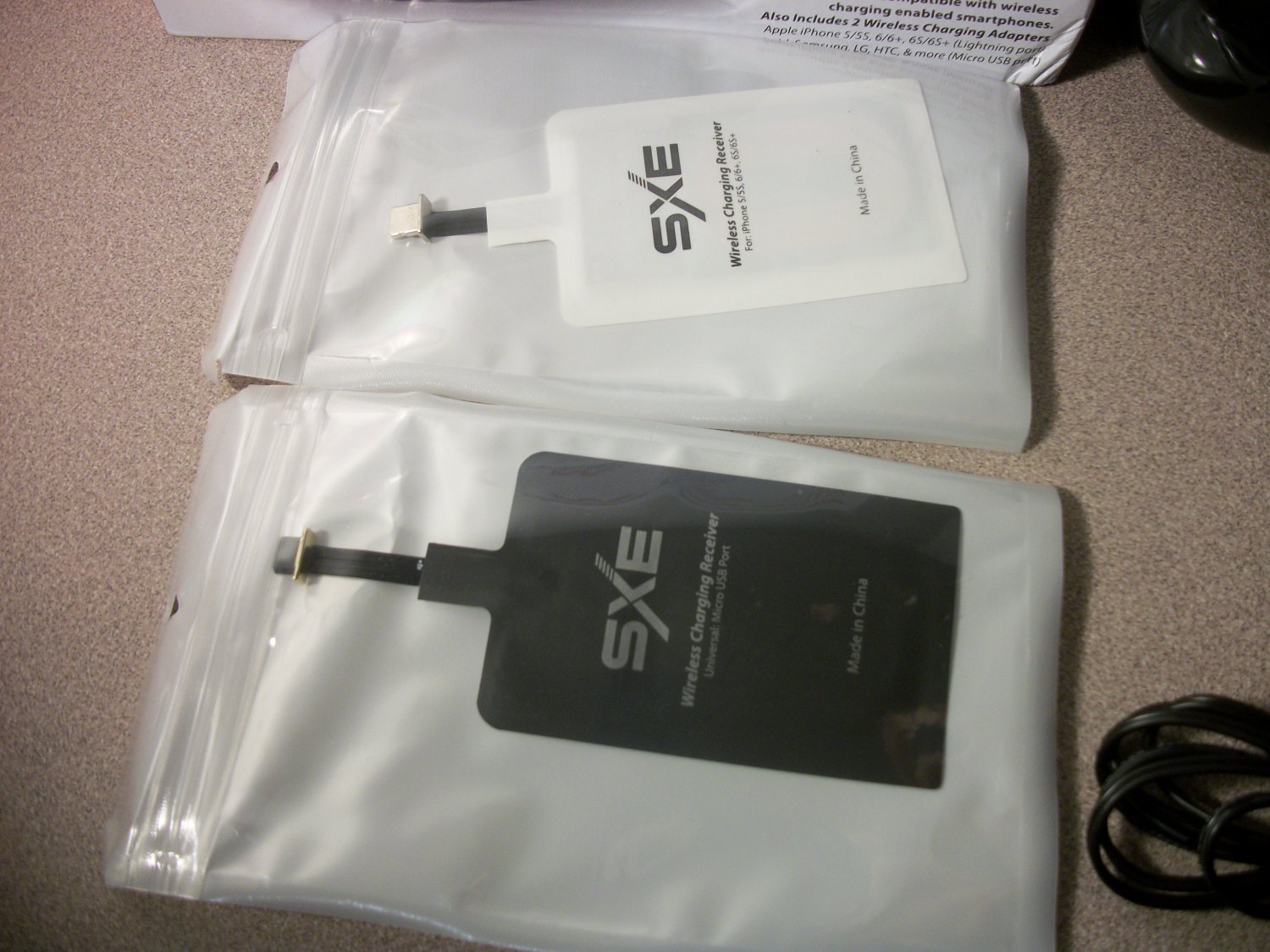 SXE Black Wireless Charging Digital Alarm Clock (SXE87001) *NIB*