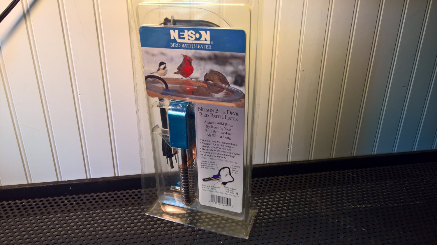 Nelson Blue Devil Bird Bath Heater (30204) 200Watt 120Volt *NEW*