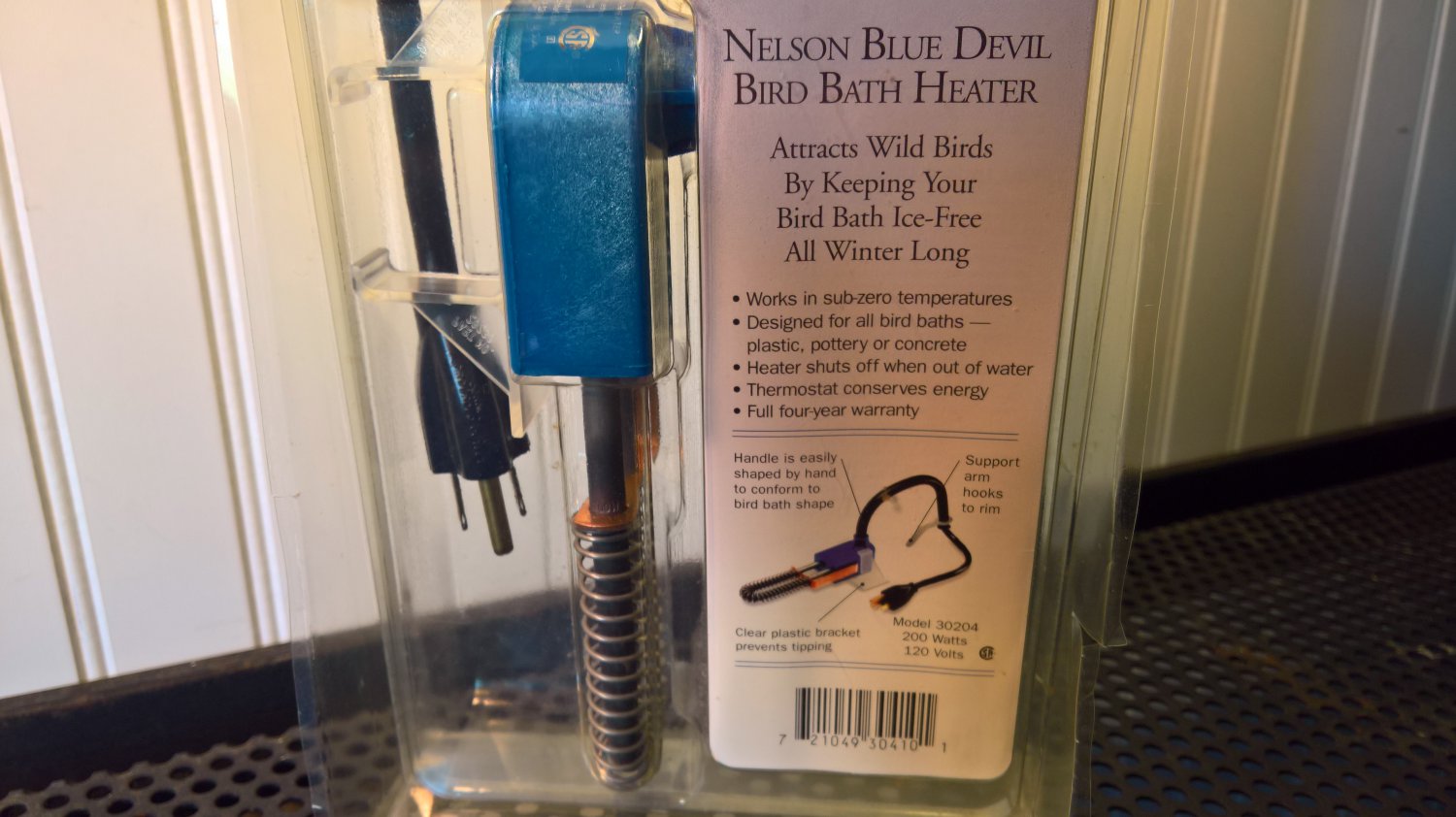 Nelson Blue Devil Bird Bath Heater (30204) 200Watt 120Volt *NEW*