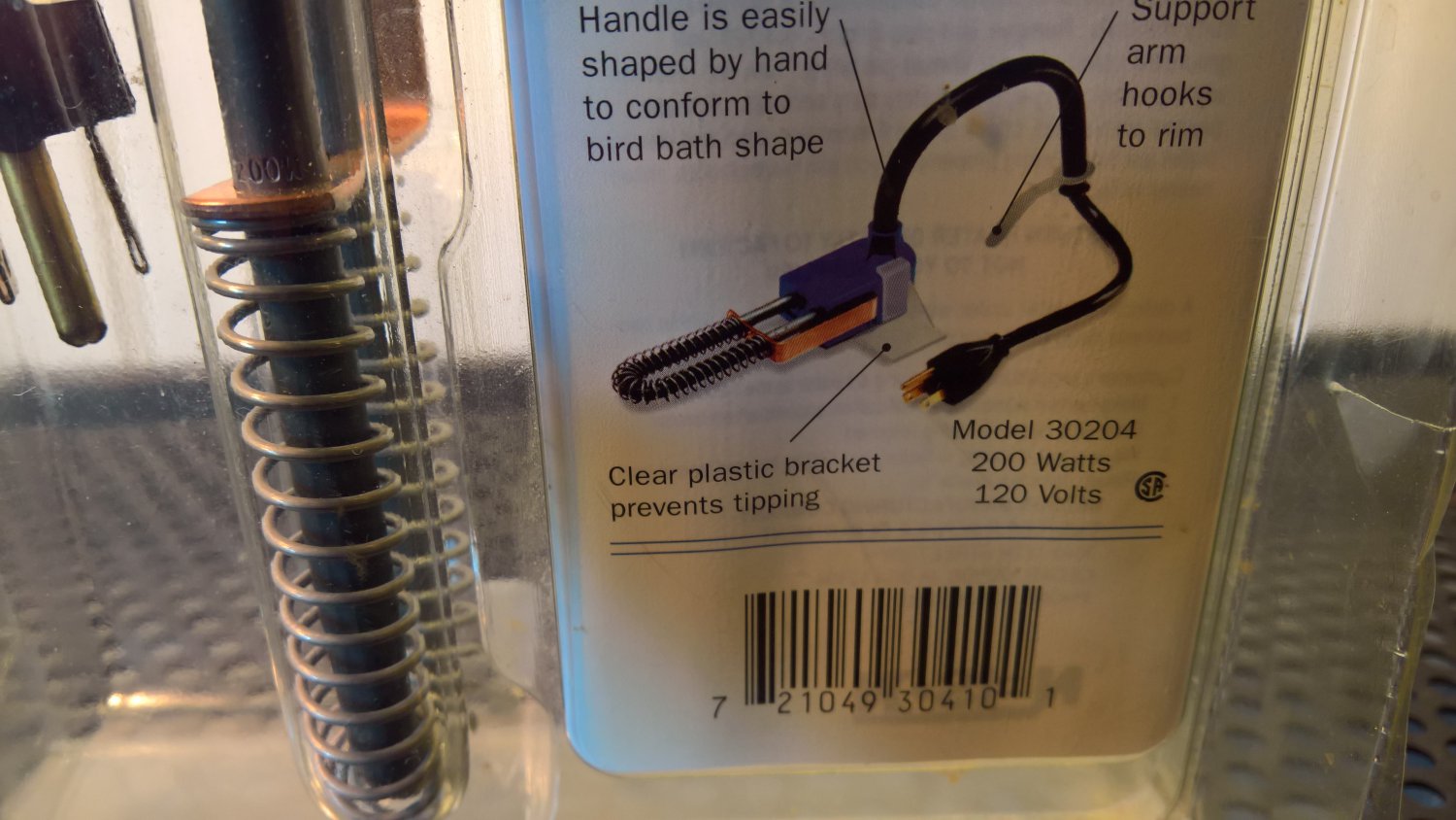 Nelson Blue Devil Bird Bath Heater (30204) 200Watt 120Volt *NEW*