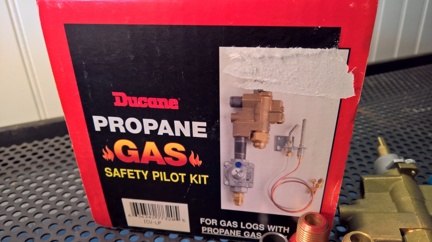 Ducane Propane Gas Safety Pilot Kit For Gas Logs Icv Lp Nib