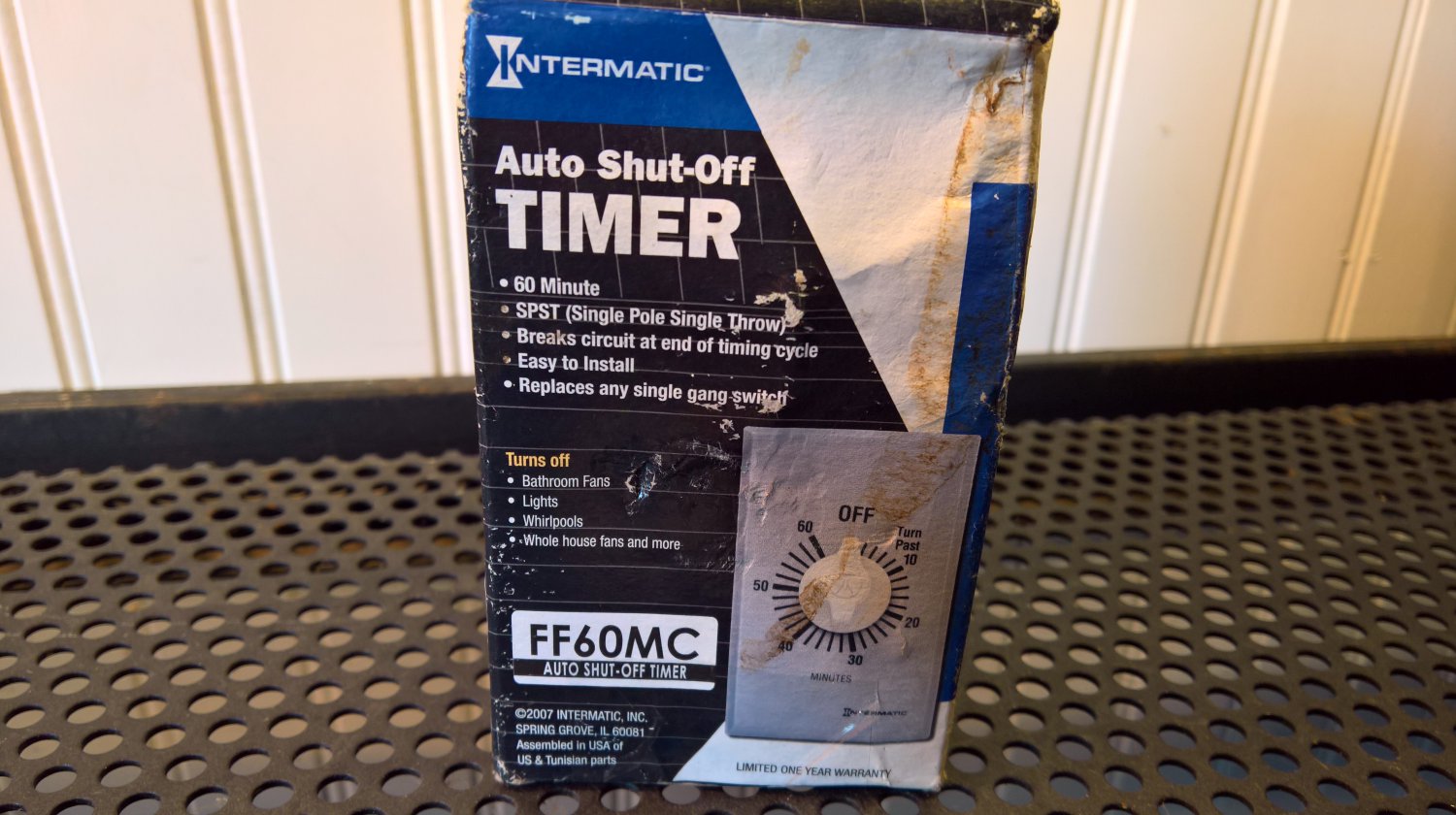 Intermatic SPST 60Min Auto ShutOff Timer Switch (FF60MC) 10Amp 277Volt