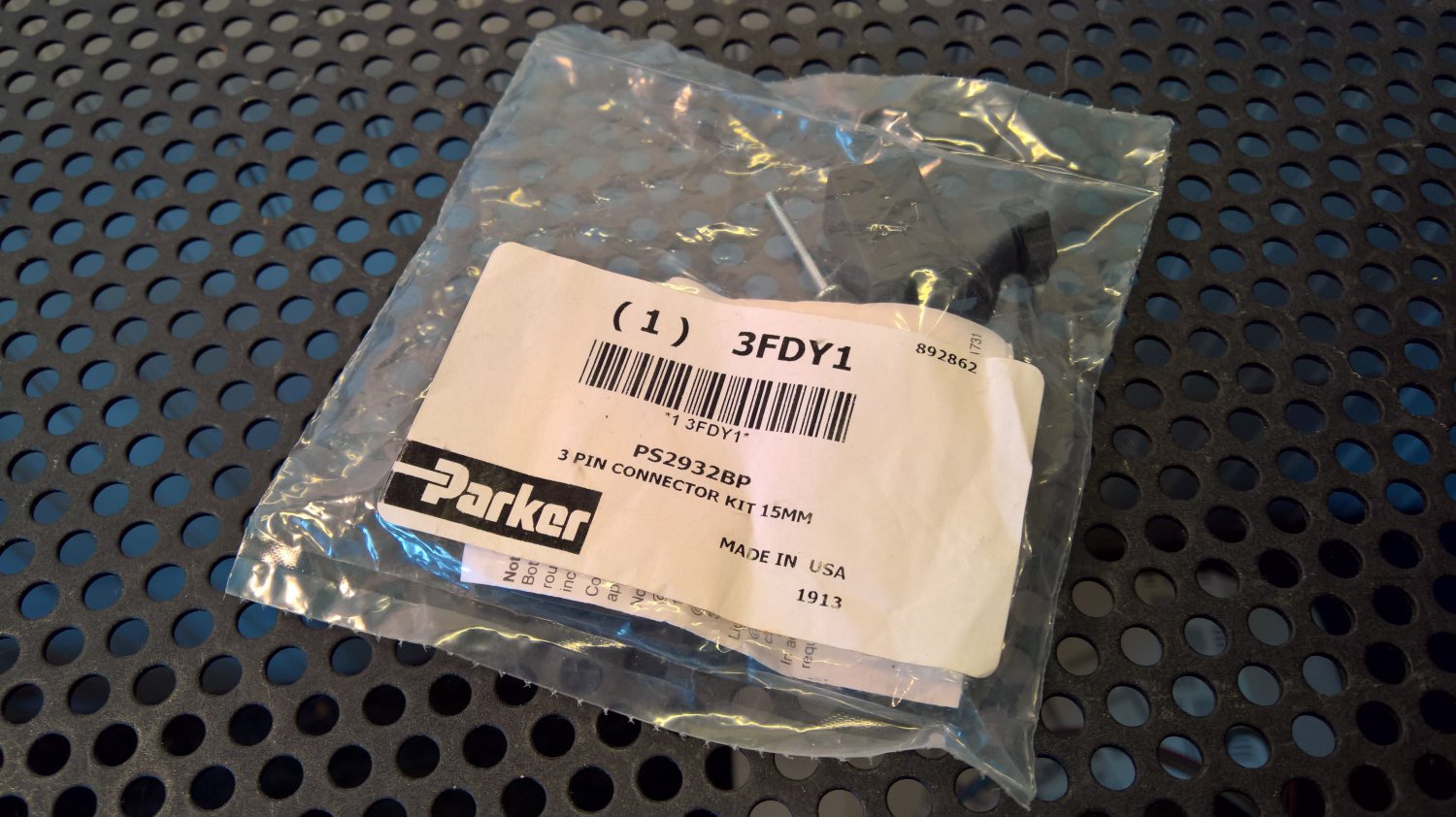 Parker 3 Pin 15MM Connector Kit (PS2932BP) *NEW*