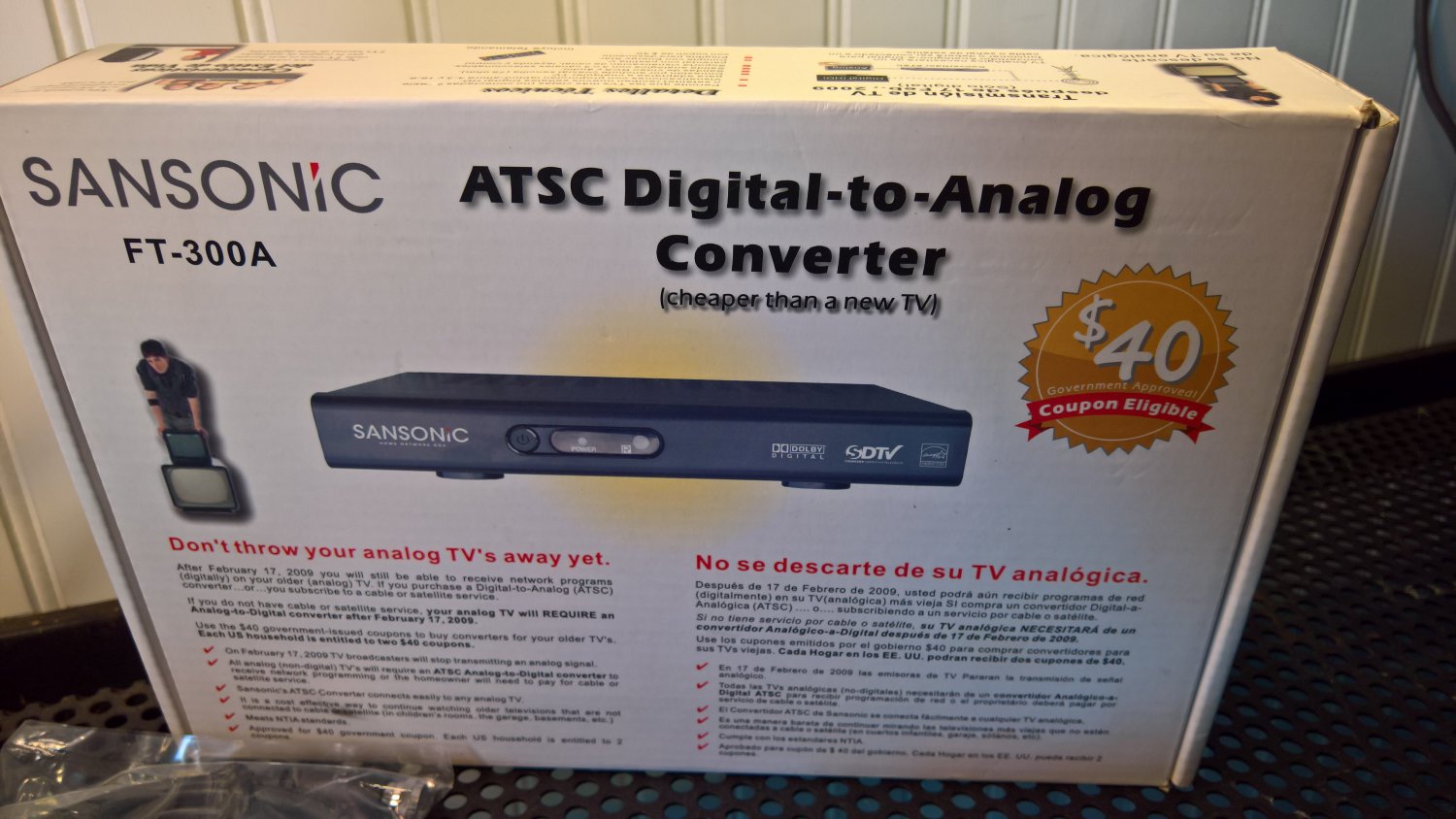 Sansonic ATSC Digital-to-Analog Converter (FT-300A) *NIB*