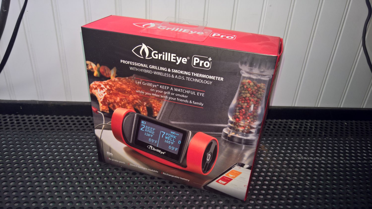 Grilleye Pro Professional Grilling & Smoking Thermometer w/Hybrid
