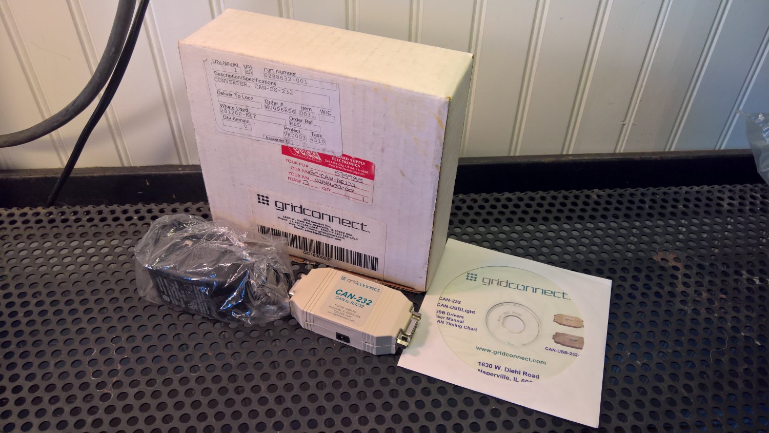 Gridconnect RS232 to CAN 2.0A/B ISO 11898 Converter Adapter (GC-CAN-RS232) *NIB*