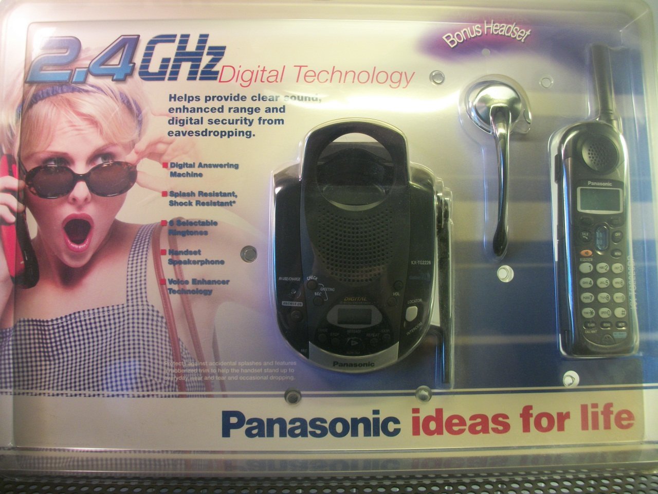 Panasonic 2.4Ghz Digital Cordless Answering System Telephone (KX-TG2226BP) *NEW*