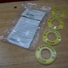 Square D Bag of 4 Emergency Stop 3D Legend Plates (ZBY9320) NEW Square D Bag of 4 Emergency Stop 3D Legend Plates (ZBY9320) NEW