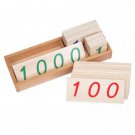 Montessori Large Wooden Number Cards with Box (1 to 1000) Montessori Large Wooden Number Cards with Box (1 to 1000)