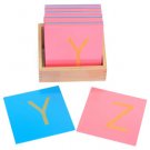 Montessori Sandpaper Letters, Capital Case Print with Box Montessori Sandpaper Letters, Capital Case Print with Box