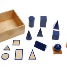 Montessori Geometric Solids With Stands, Bases, and Box