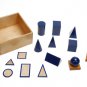 Montessori Geometric Solids With Stands, Bases, and Box