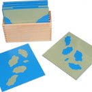 Sandpaper Land and Water Form Cards