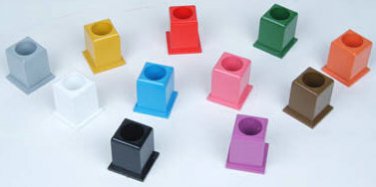 Montessori Set of 11 Colored Pencil Holders