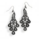 Oxidized Peacock Design Fashion Earrings