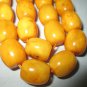 Vintage Large Natural Butterscotch Egg Yolk Amber Bead Necklace 66.5 grams