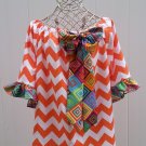 Chevron Dress Orange