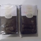 Embroidered Curtains Sears Faux Silk 54X63 Chocolate