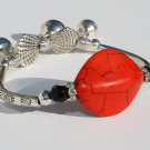 METAL BRACELET metal charm red bracelet fashion red color costume jewelry jewelery jewellery