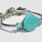 METAL BRACELET charm bracelet teal flexible bracelet fashion costume jewelry jewellery jewelery
