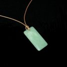 Jade pendant necklace from China jewelry jewelery jewellery rectangle design style