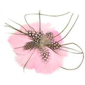 Pink Feather Clip
