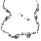 Aqua Necklace Set