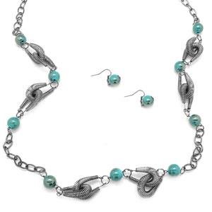 Aqua Necklace Set