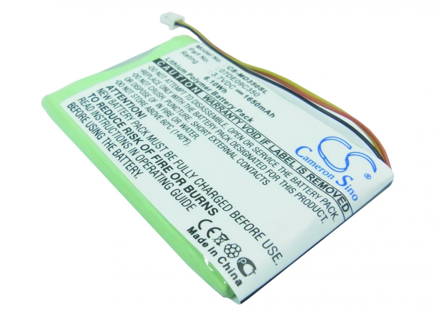 BATTERY MEDION FOR GoPal PNA350 GoPal PNA350-S PNA350