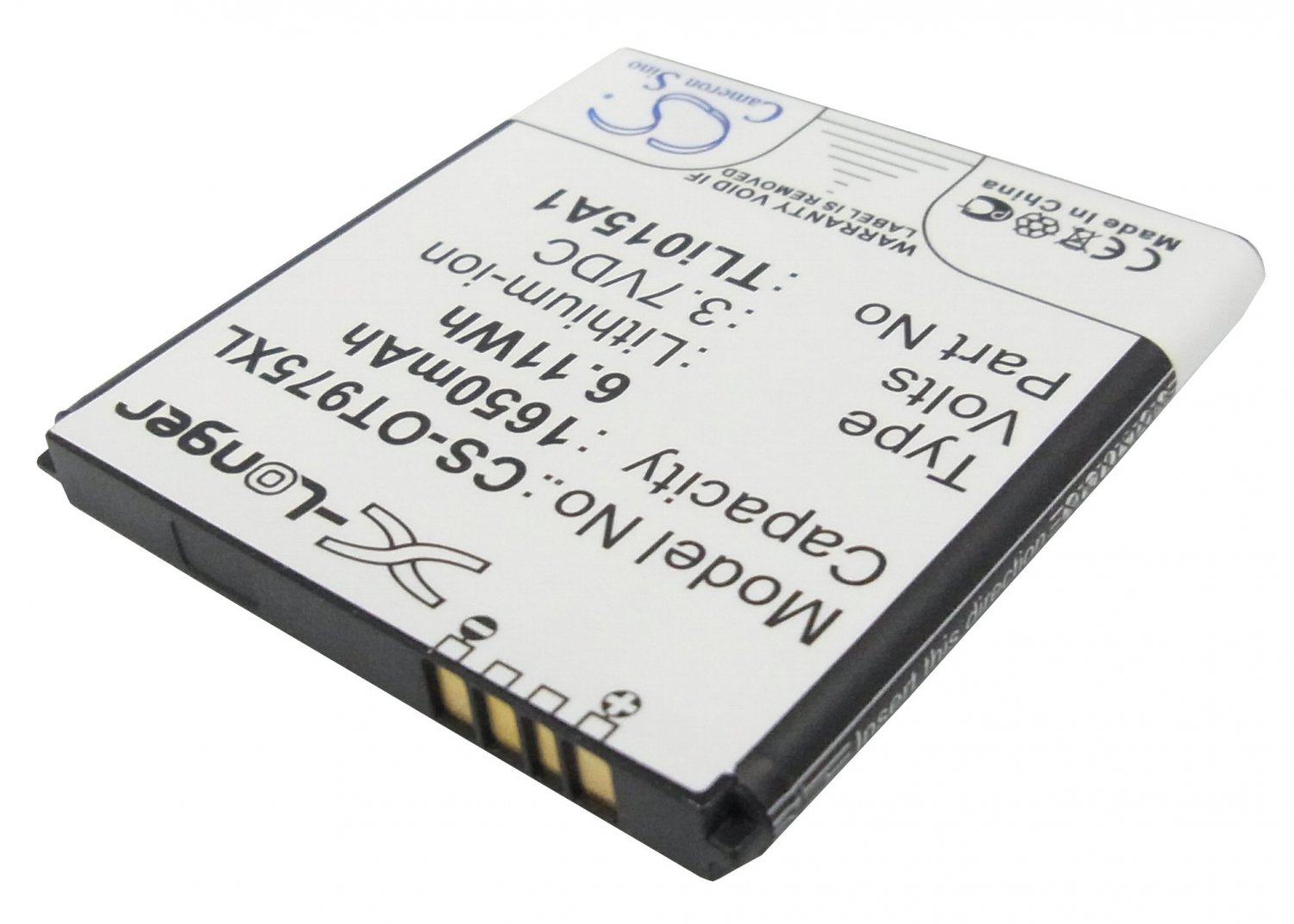 BATTERY ALCATEL TLi015A1 FOR One Touch 975, One Touch 975N, OT-975, OT-975N