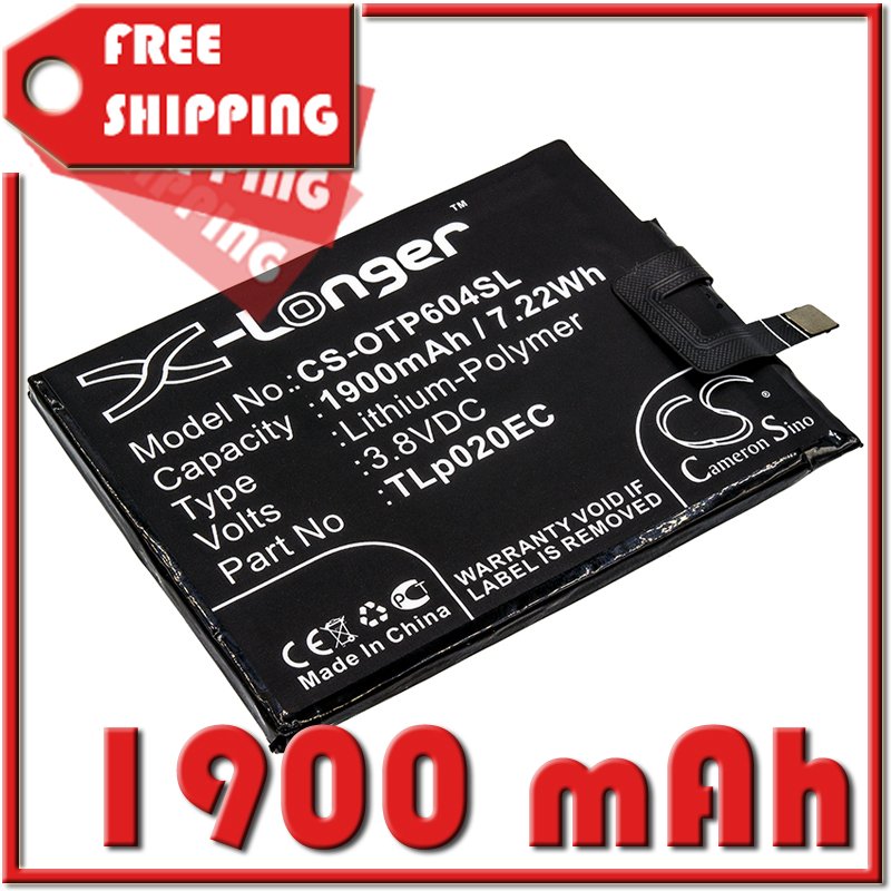 BATTERY ALCATEL TLp020EC FOR One Touch Pop Up LTE Dual SIM, OT-6044, OT-6044D