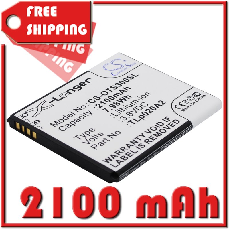 BATTERY ALCATEL TLi020A1, TLp020A2 FOR OT-5065D, OT-5065J, OT-5065T, OT-5065W, OT-5065X, OT-A845L