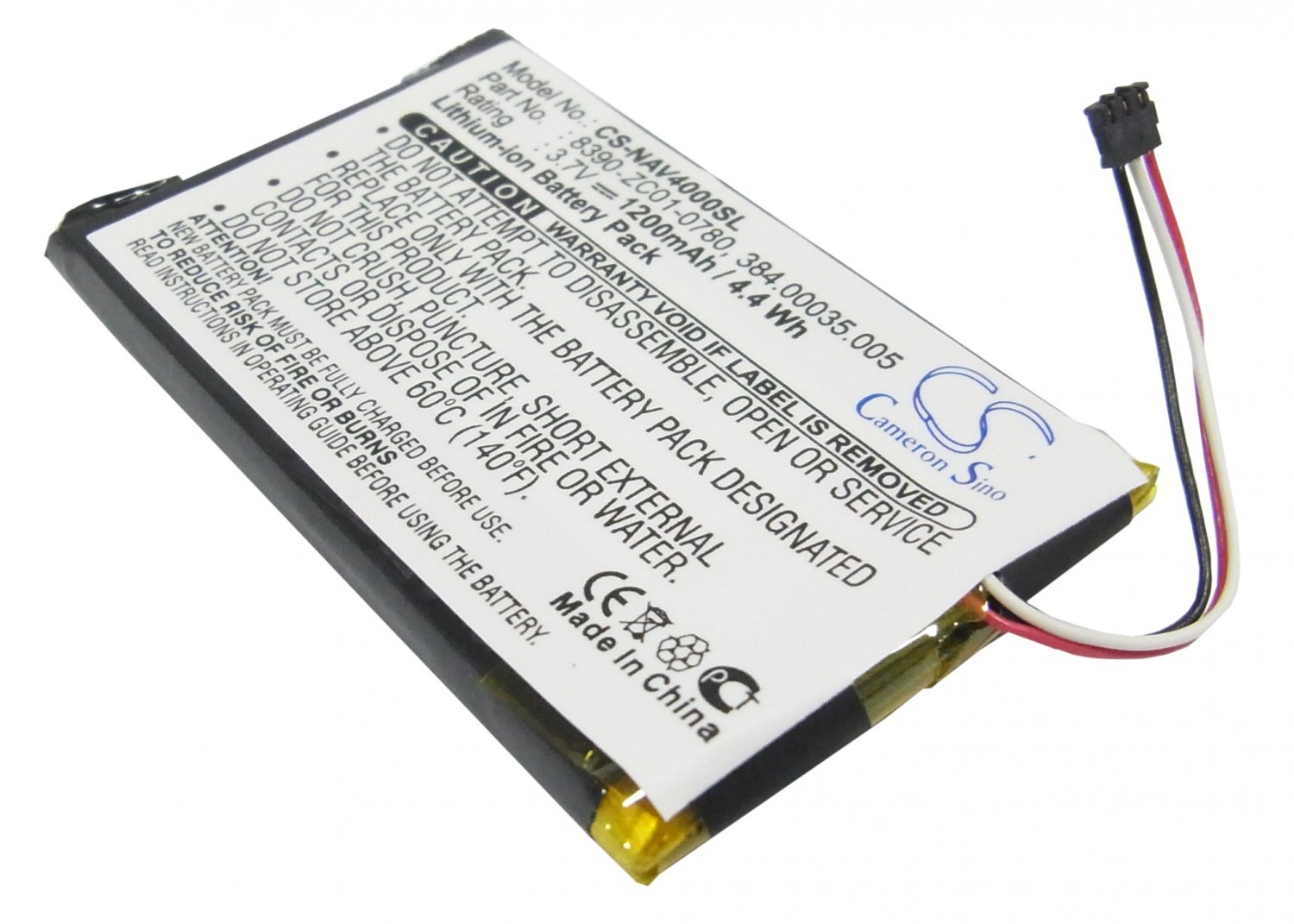 vhbw 1x batteria compatibile con Navigon 40 Plus, 40 Easy, 40