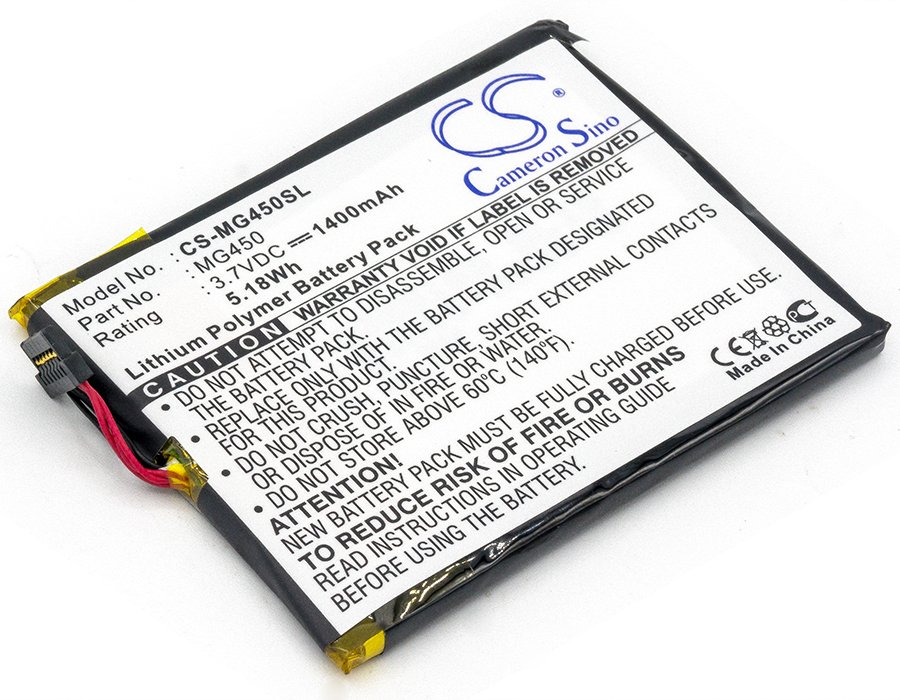 BATTERY FOR TYPHOON MyGuide 4500, MyGuide 4500 SD, MyGuide 4500 SD GPS